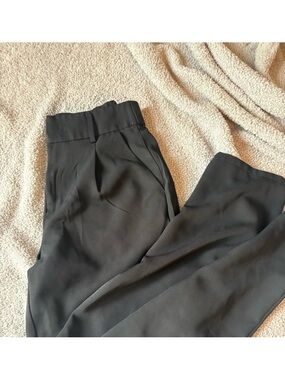 Halara High-Waist Black Tapered Dress Pants